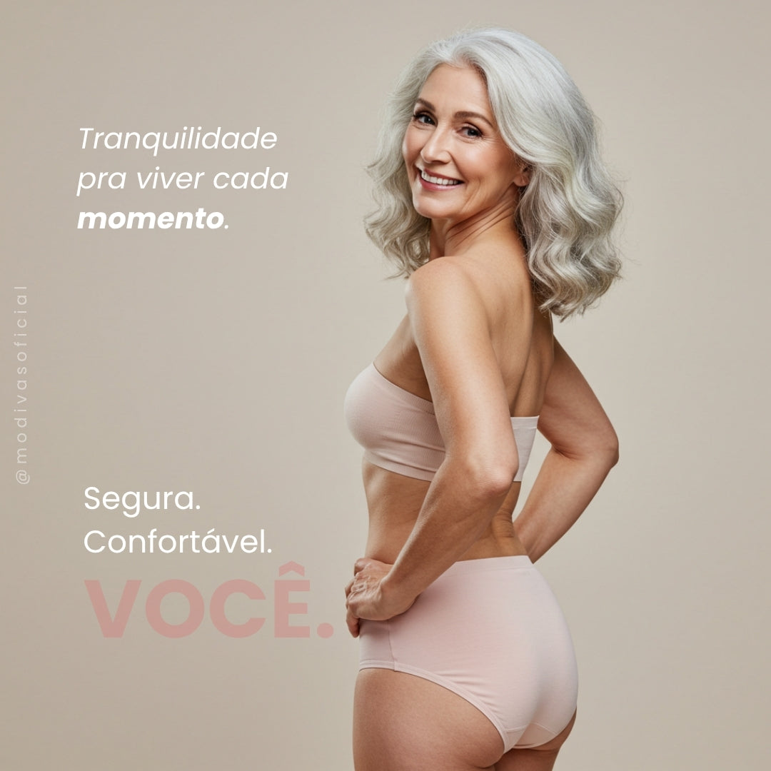 Calcinha Comfort. Antivazamento Para Incontinência Urinária - Conforto e Proteção o dia todo!