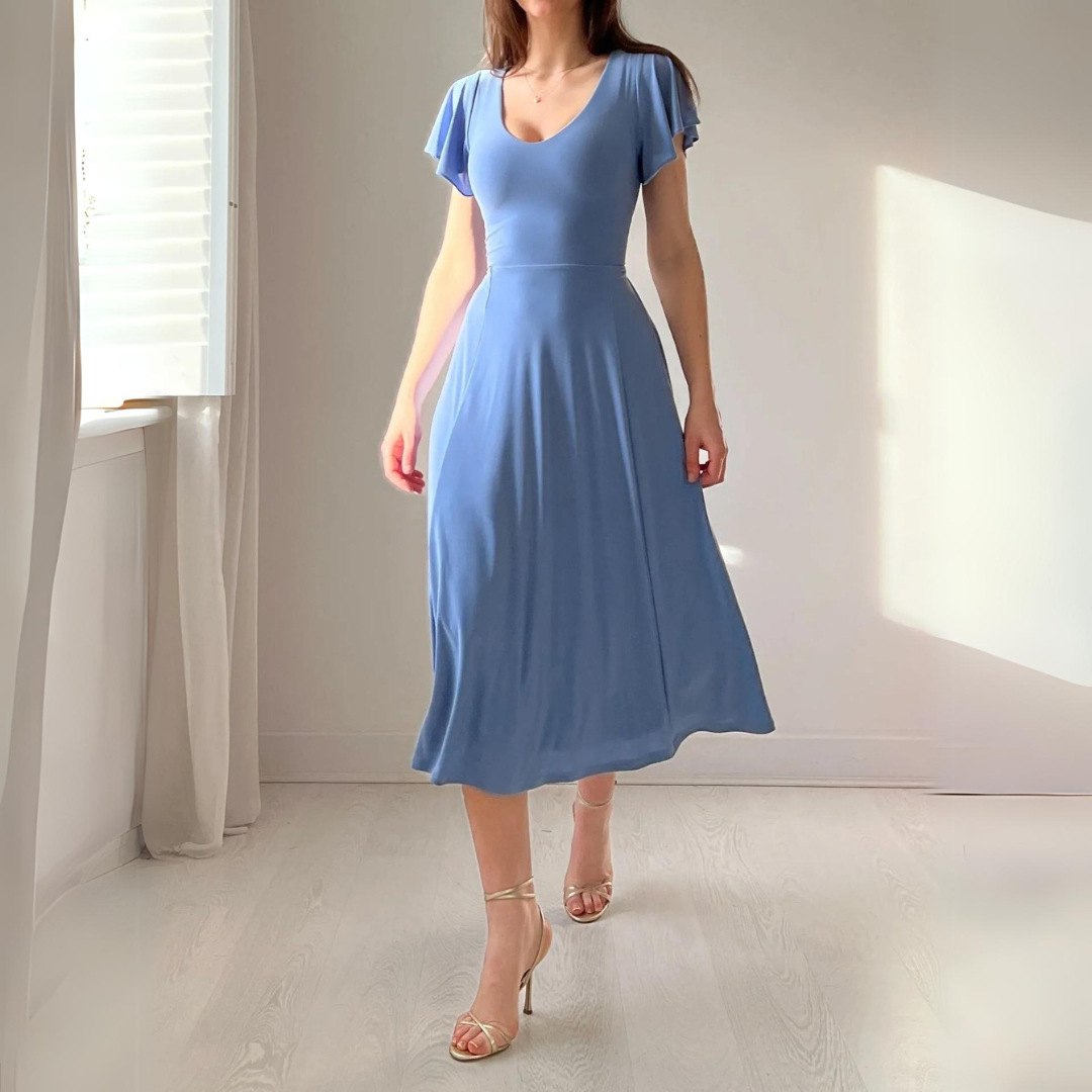 Vestido Corset com Decote Reversível