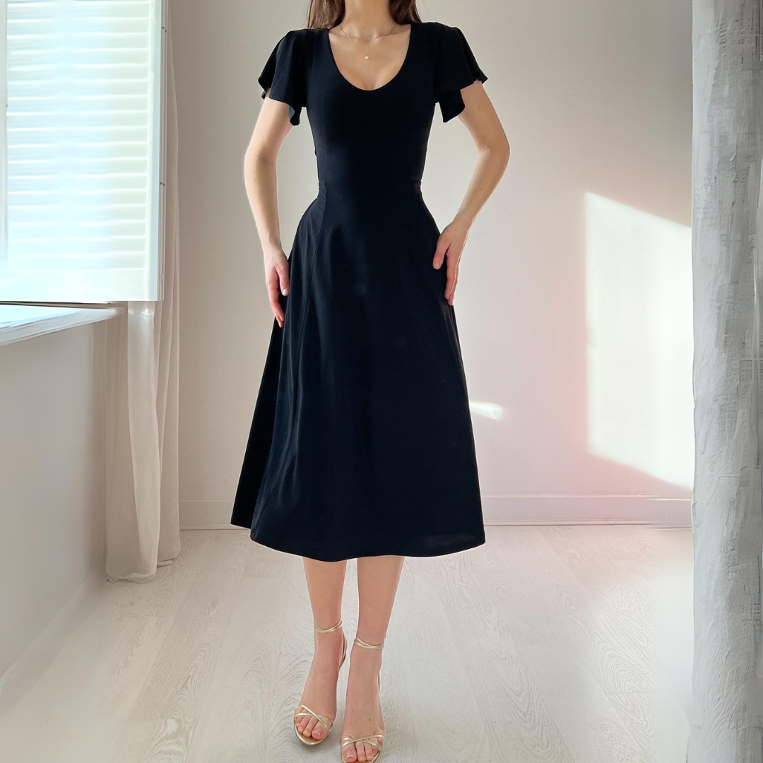 Vestido Corset com Decote Reversível