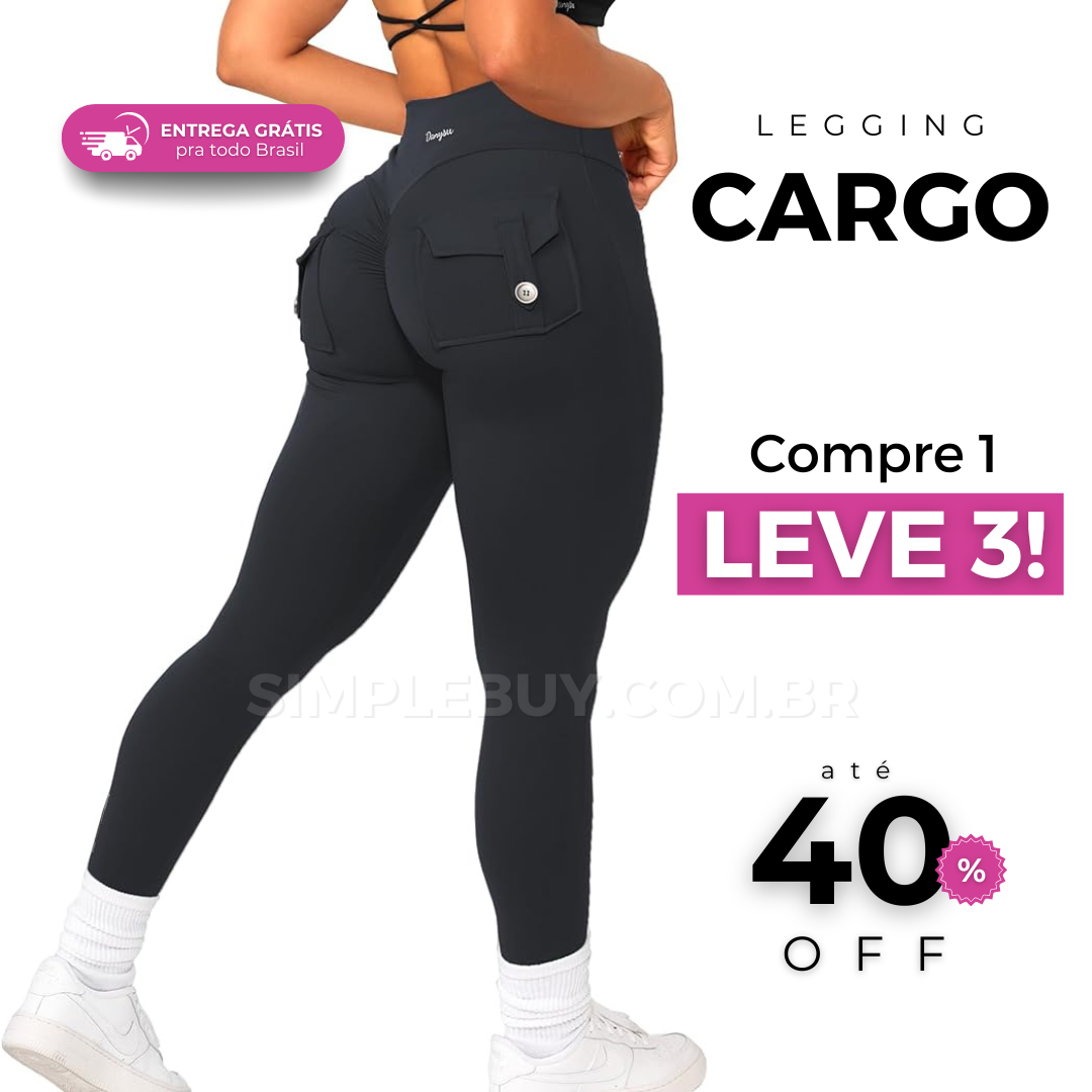 Legging Feminina Cargo Chic Modeladora