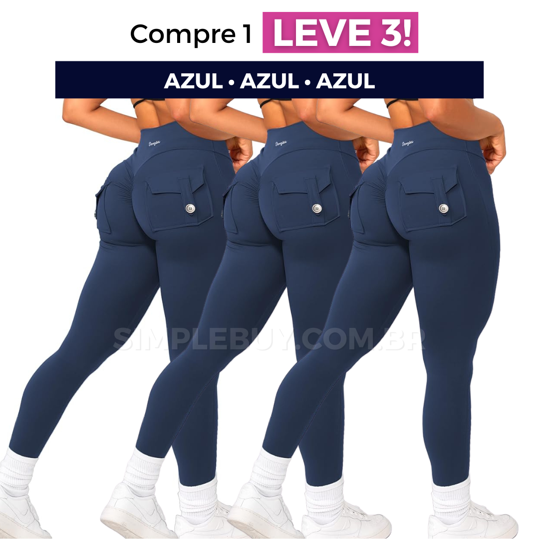 Legging Feminina Cargo Chic Modeladora