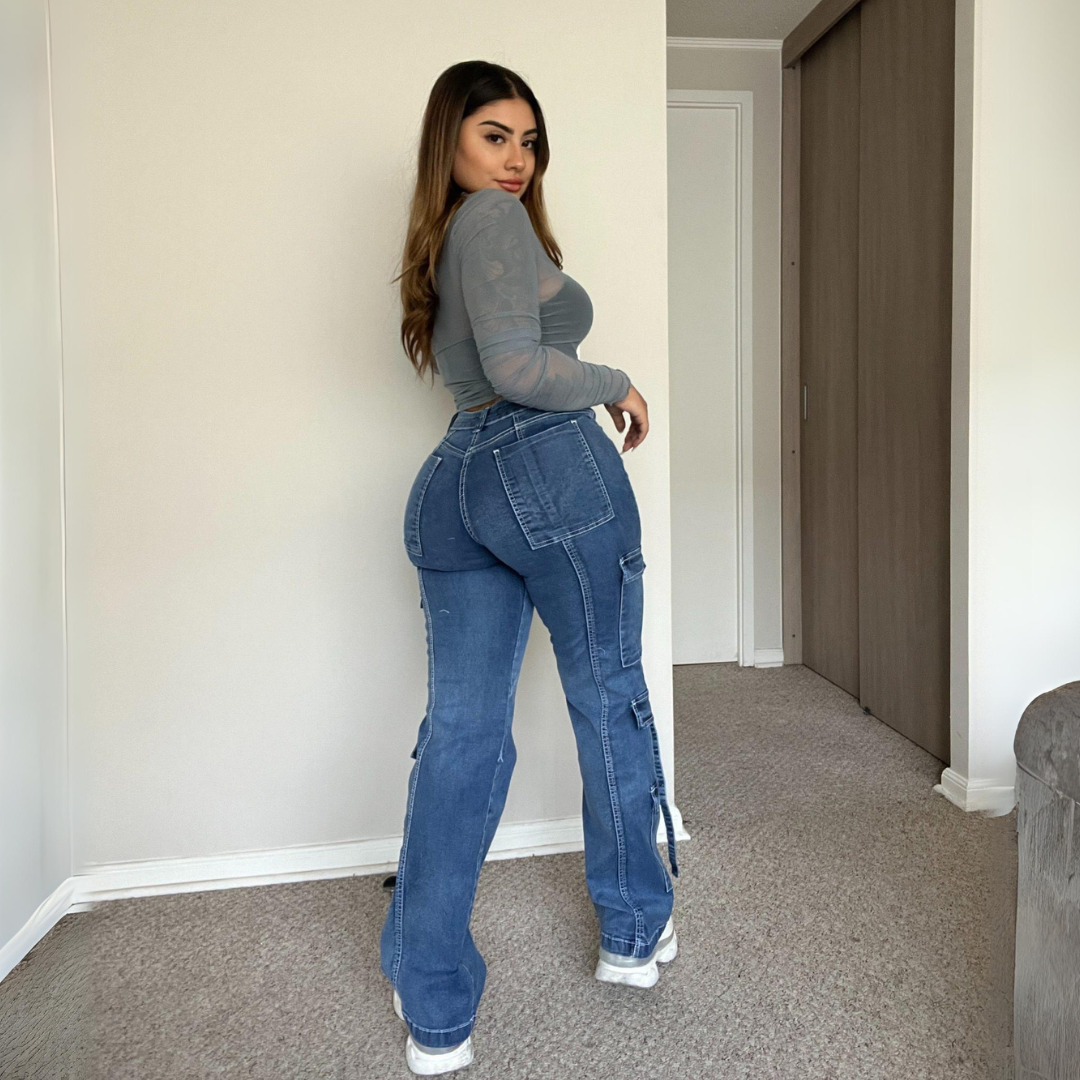 Calça Jeans Cargo Tokio