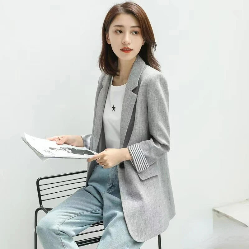 Blazer Feminino Casual Officer
