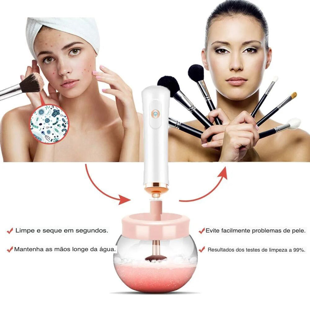 Higienizador de Pincéis de Maquiagem Recarregável - Simple Clean™