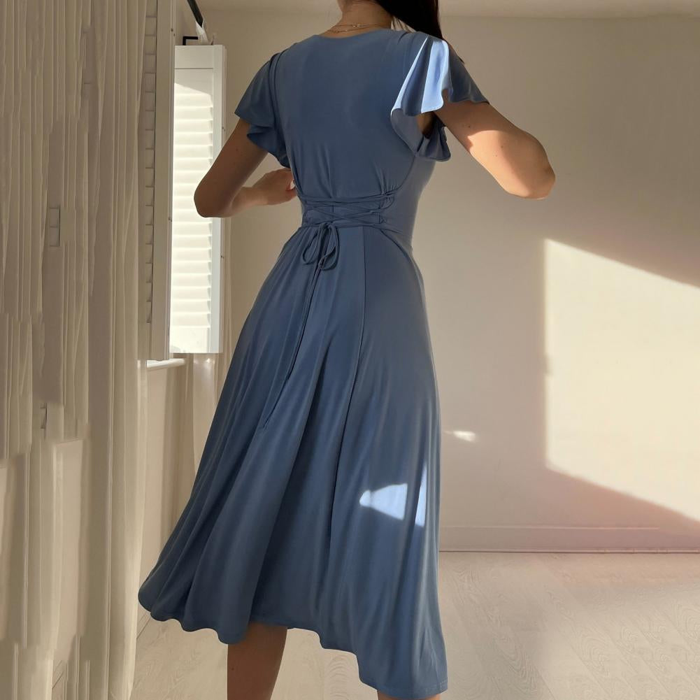 Vestido Corset com Decote Reversível