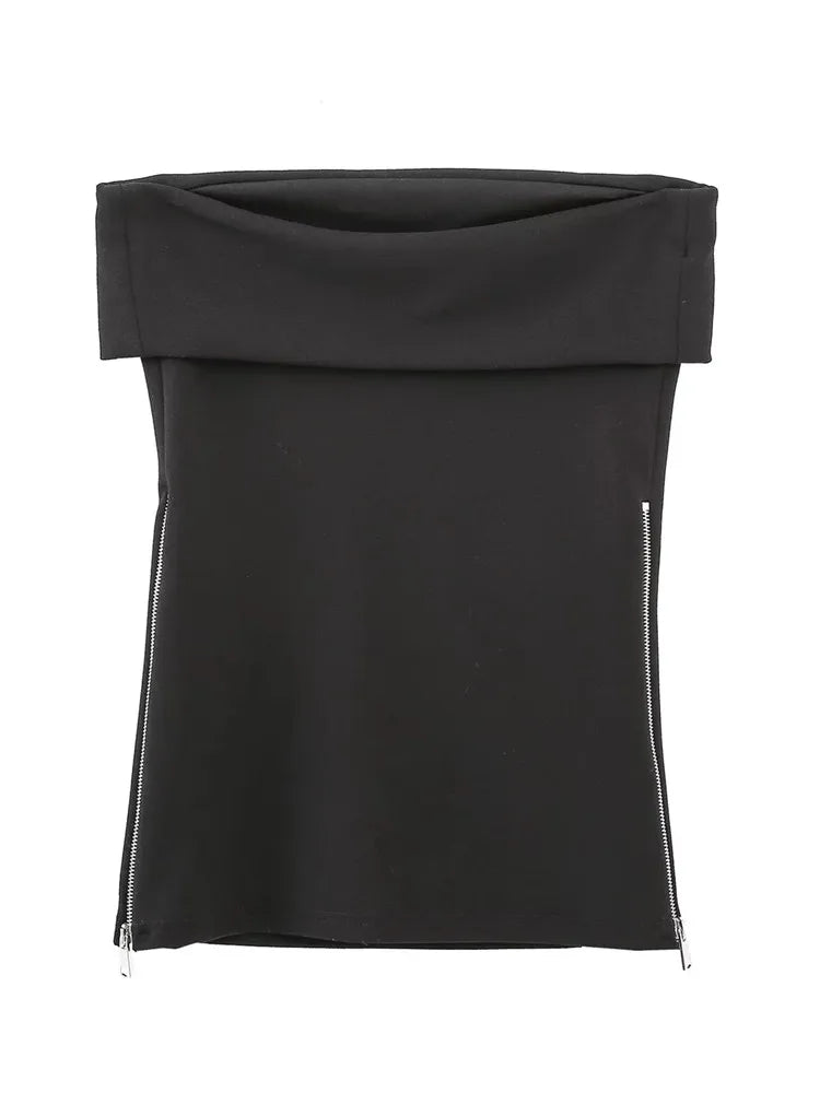 Blusa Tomara que Caia com Fenda