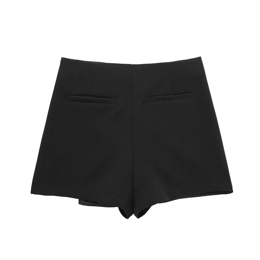 Short Saia Alfaiataria Cintura Alta