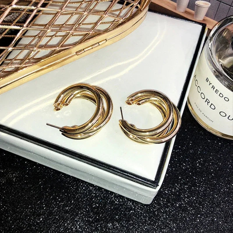 Brinco de Argola Folheado a Ouro 18K