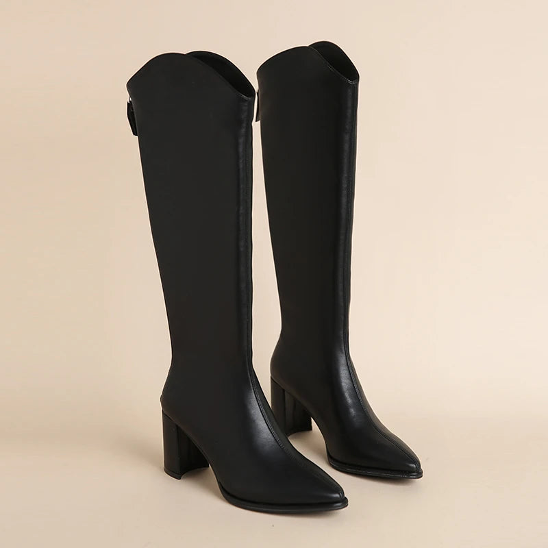 Bota Feminina Western Cano Longo