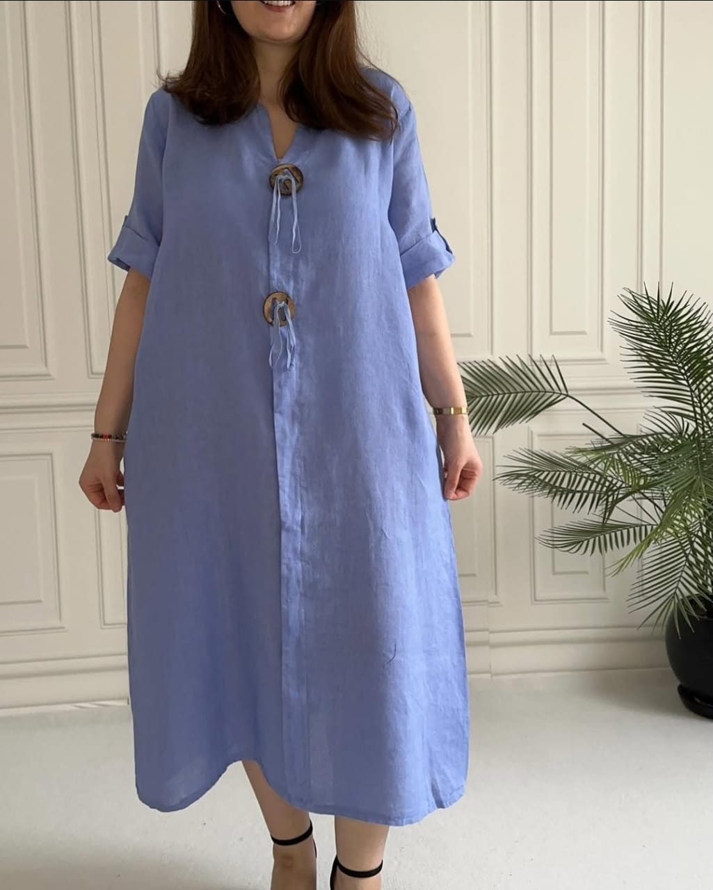 Vestido Marina (COMPRE 1 E LEVE 2 ) + Bolsa (PRESENTE)