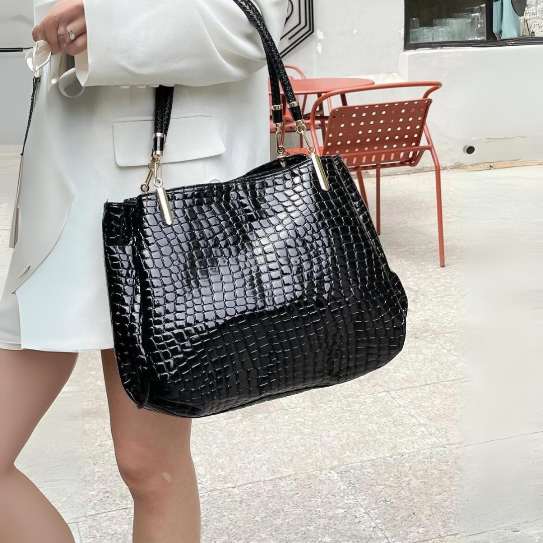 Bolsa Feminina em Couro Croco