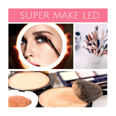 Espelho com Luz LED para Maquiagem