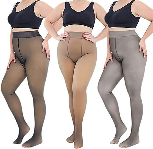 Meia Calça Peluciada Translúcida - PAGUE 1, LEVE 2