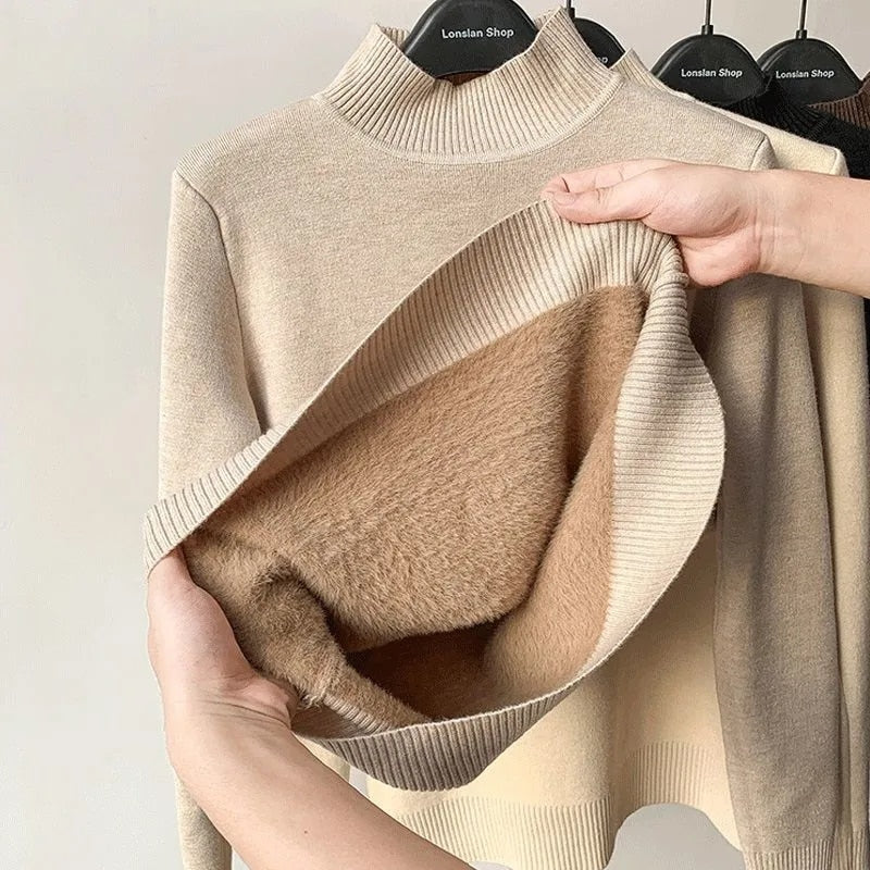 Suéter Feminino Forrado de Lã
