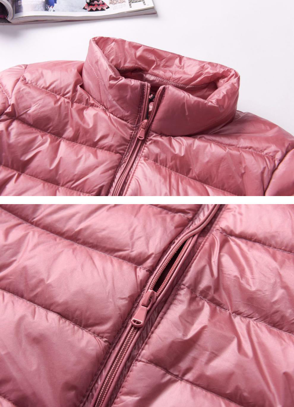 Jaqueta Feminina Puffer com Zíper