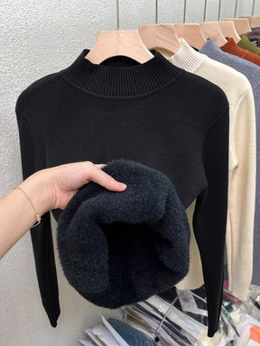 Suéter Feminino Forrado de Lã