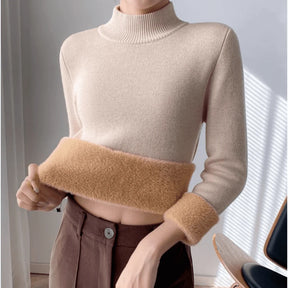 Suéter Feminino Forrado de Lã