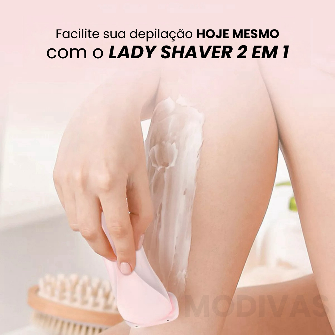 Depilador Indolor Lady Shaver 2 em 1 + Brinde Exclusivo