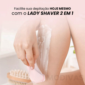 Depilador Indolor Lady Shaver 2 em 1 + Brinde Exclusivo