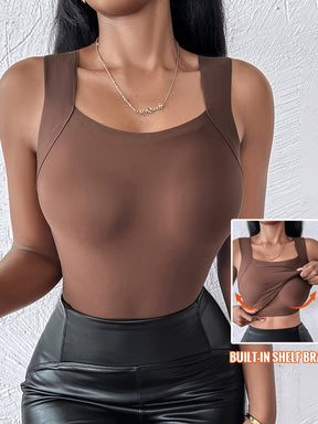 Seamless Base Layer Tank Top for a Slim Fit And Skin-Enhancing Effect.