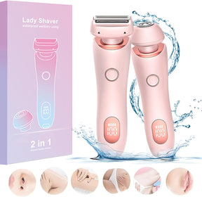 Depilador Indolor Lady Shaver 2 em 1 + Brinde Exclusivo