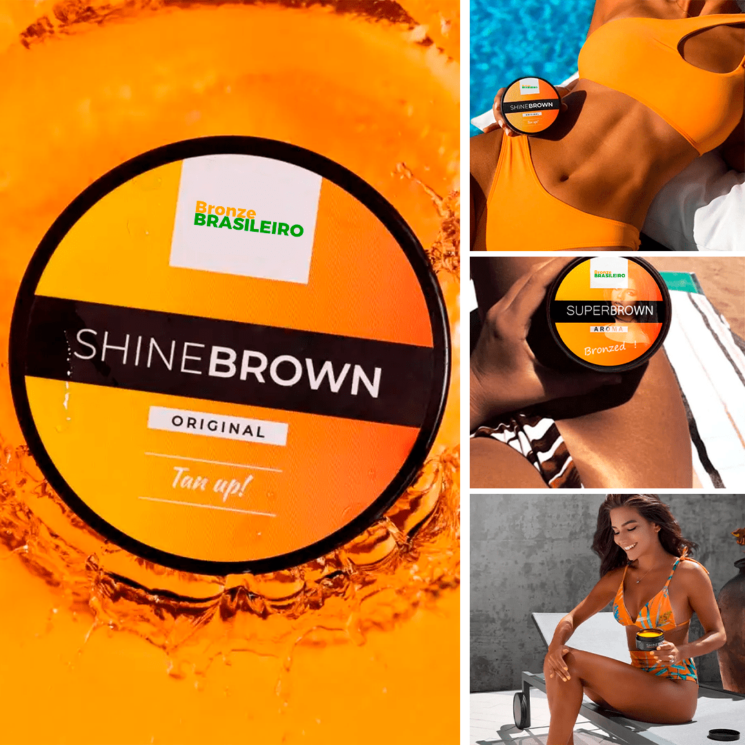 Creme Bronzeador Shine Brown® - Bronze Natural em 30 minutos