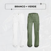 Calça Cargo Ajustável Curve Perfect - PAGUE 1, LEVE 2!