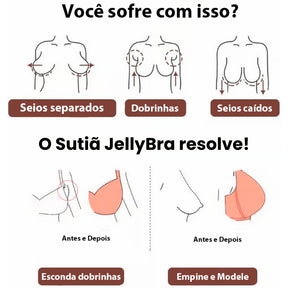 Sutiã Modelador JellyBra Sem Costura - EFEITO SILICONE INSTANTÂNEO